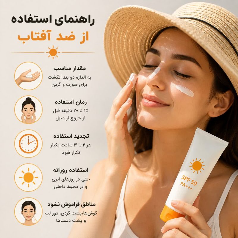راهنمای جامع استفاده از ضدآفتاب در آرایش