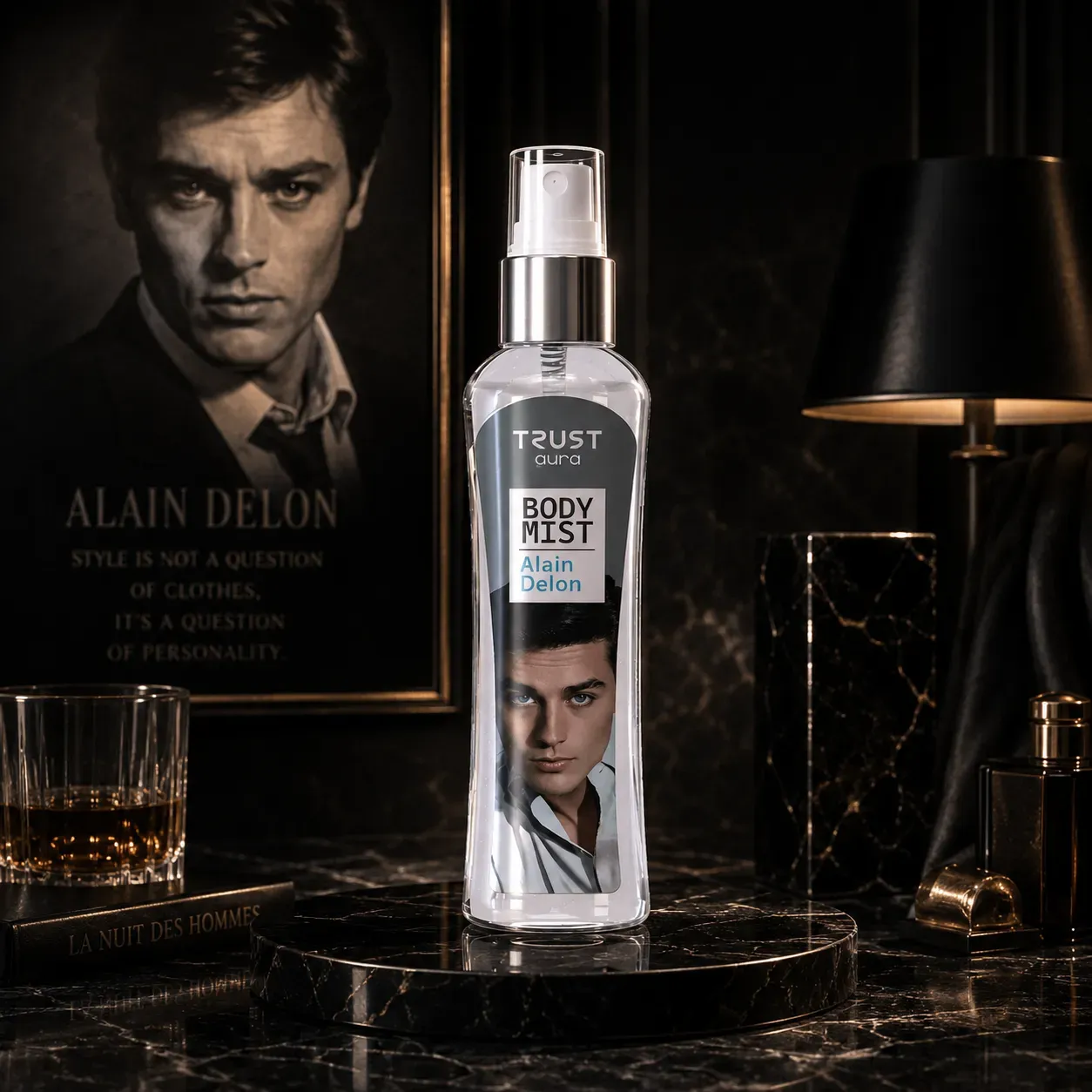 بادی میست مردانه TRUST aura مدل Alain Delon